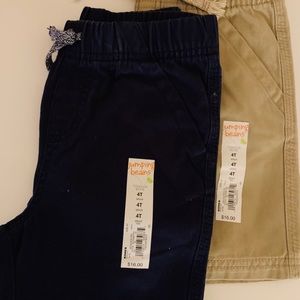 Jumping Bean 4T Boys shorts bundle. Navy & Khaki